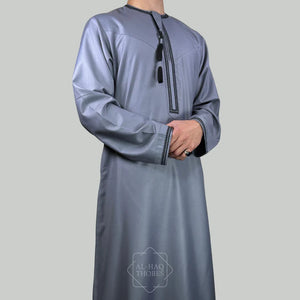 The Sohar Lilac Grey Omani Thobe