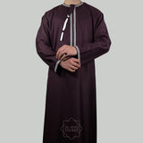 The Rustaq Burgundy Omani Thobe