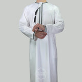 The Sur White & Black Omani Thobe