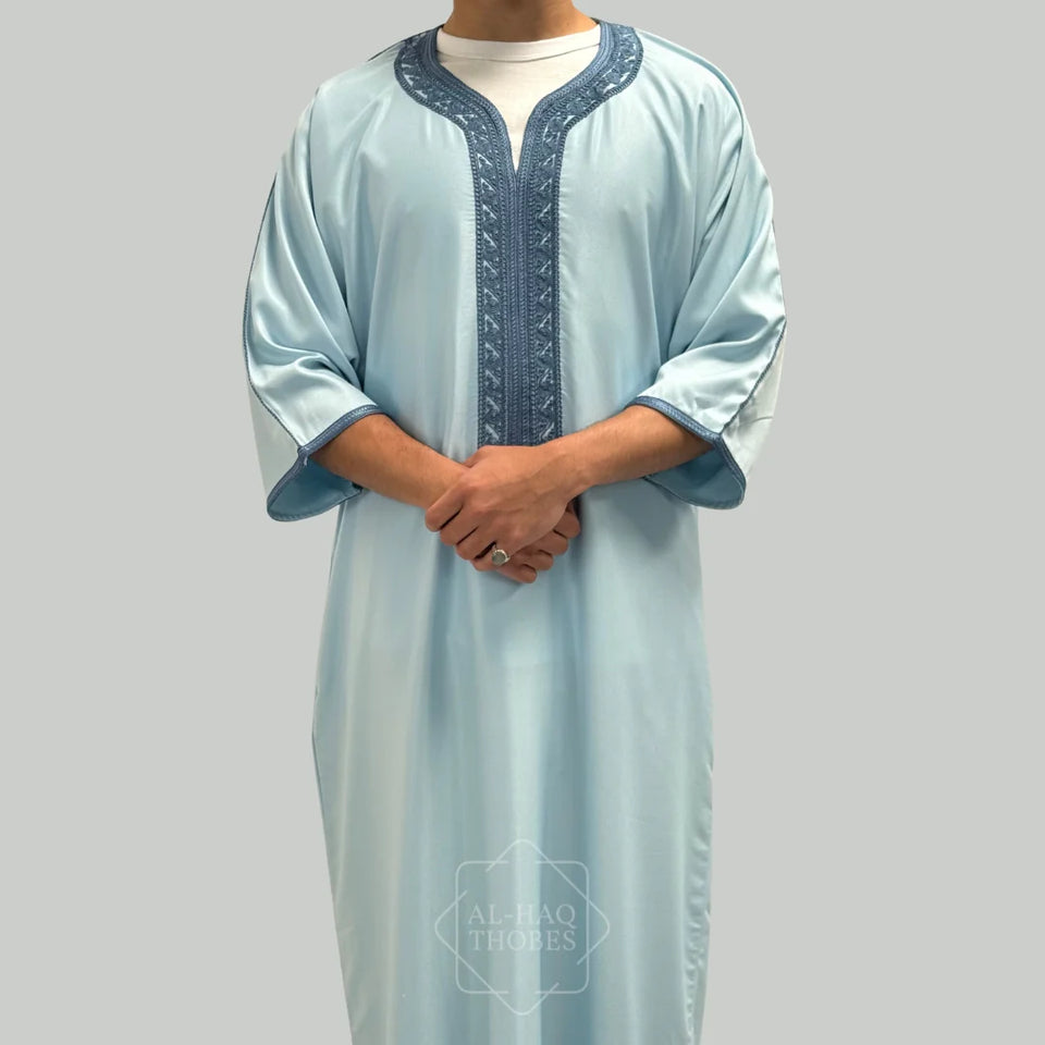 Chefchaouen Sky Blue Gandoura