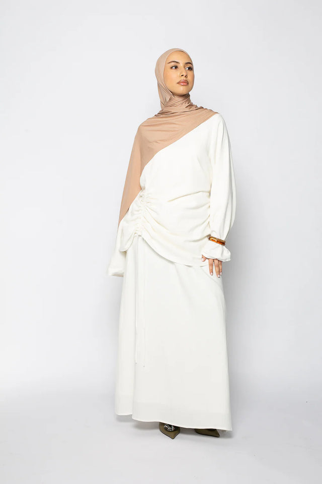 Nour Linen-Blend Ruched Co-Ord Set