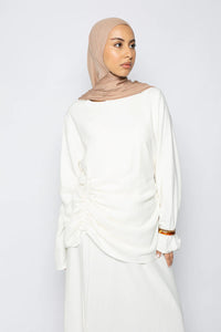 Nour Linen-Blend Ruched Co-Ord Set