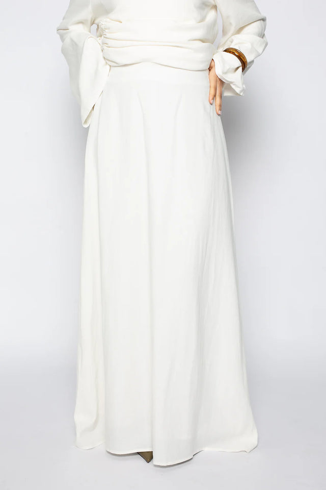 Nour Linen-Blend Ruched Co-Ord Set