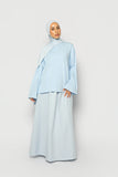 Sky Blue Cotton Poplin & Jersey Co-Ord Set