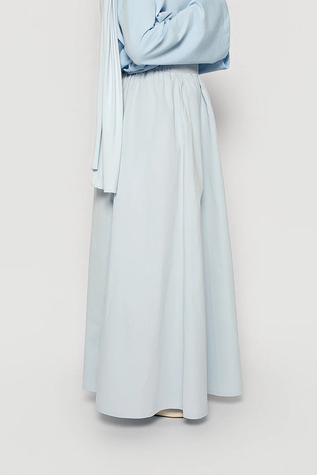 Sky Blue Cotton Poplin & Jersey Co-Ord Set