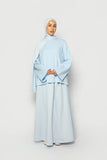 Sky Blue Cotton Poplin & Jersey Co-Ord Set