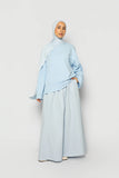 Sky Blue Cotton Poplin & Jersey Co-Ord Set