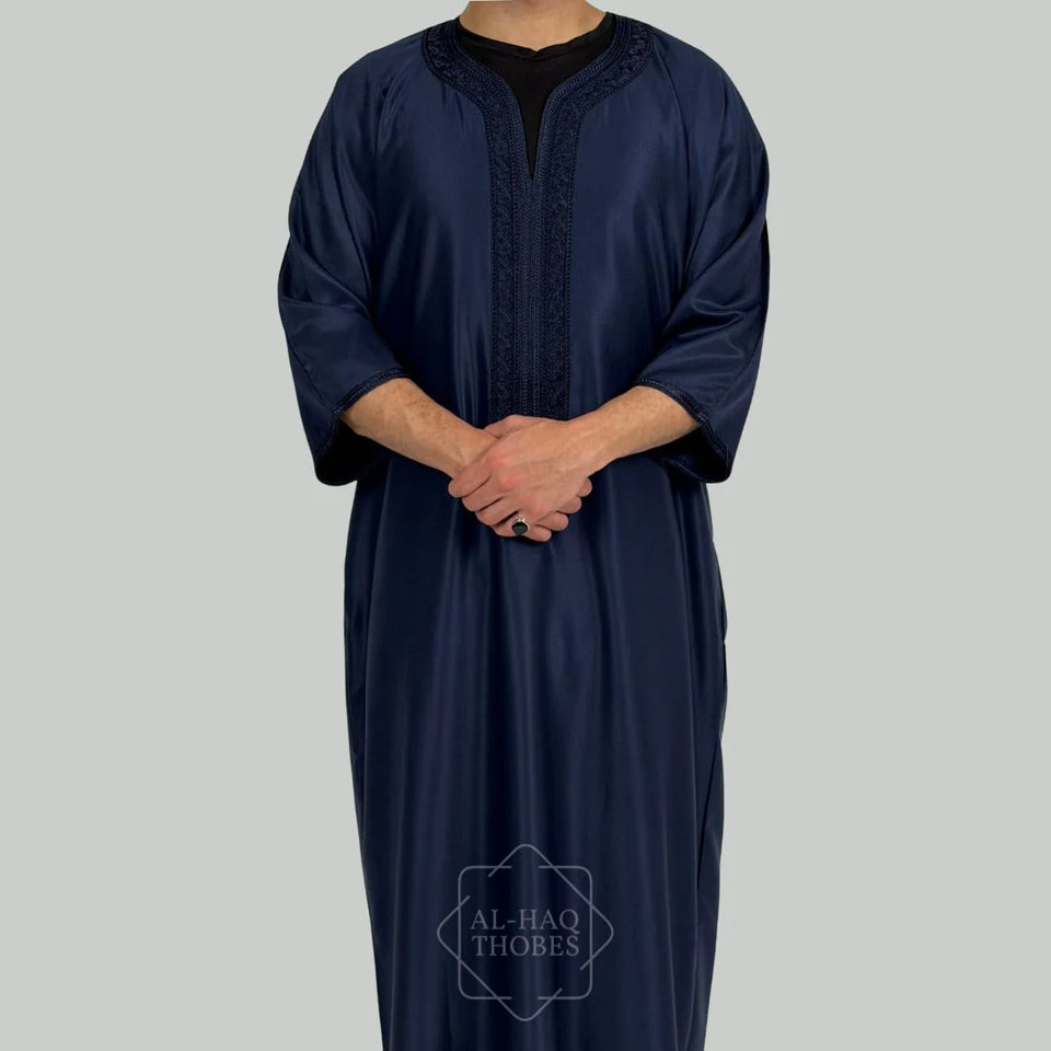 Tangier Navy Blue Gandoura