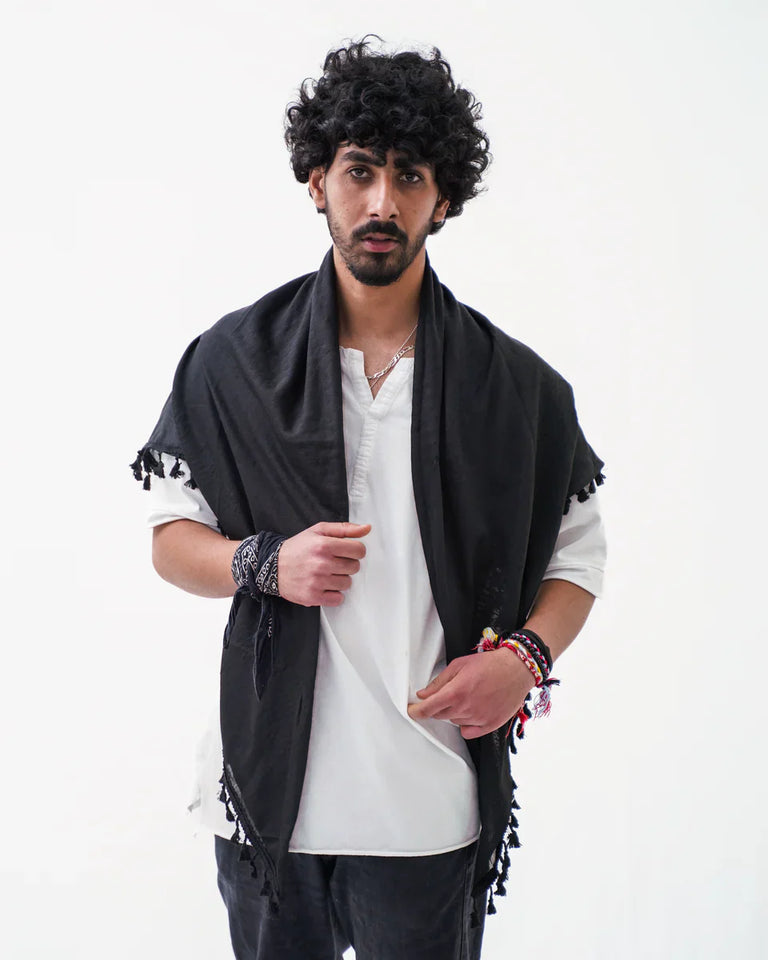 Pure Black Kufiya
