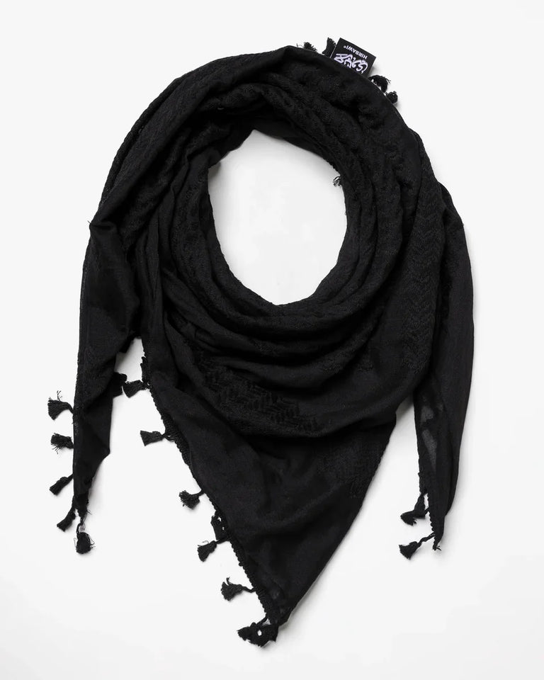 Pure Black Kufiya