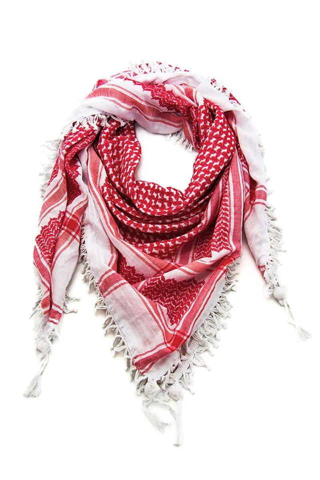 Red & White Kufiya